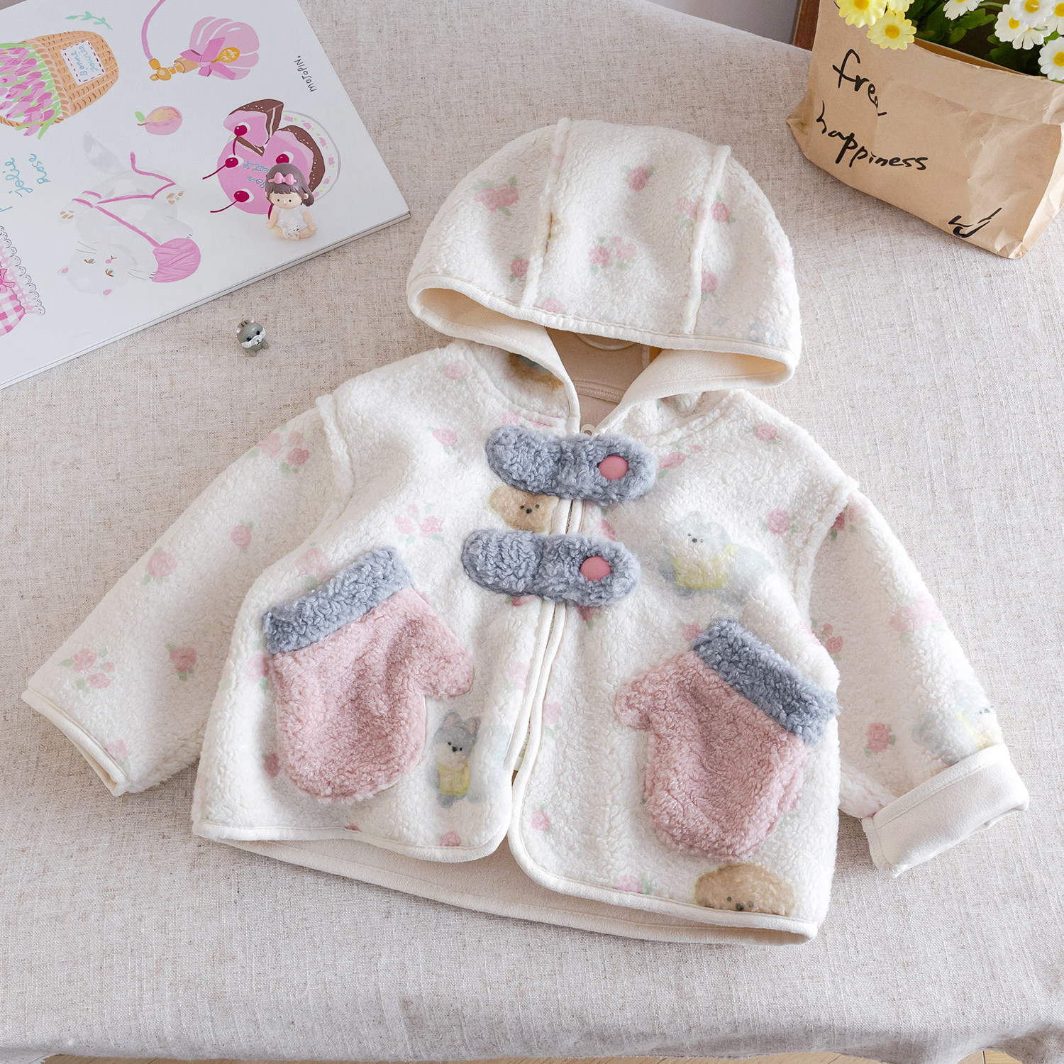 女童加绒加厚外套2025秋冬新款小女孩宝宝冬季羊羔绒衣服儿童冬装,童装/婴儿装/亲子装,普通外套,淘宝优惠券,粉丝福利购,淘宝优惠卷