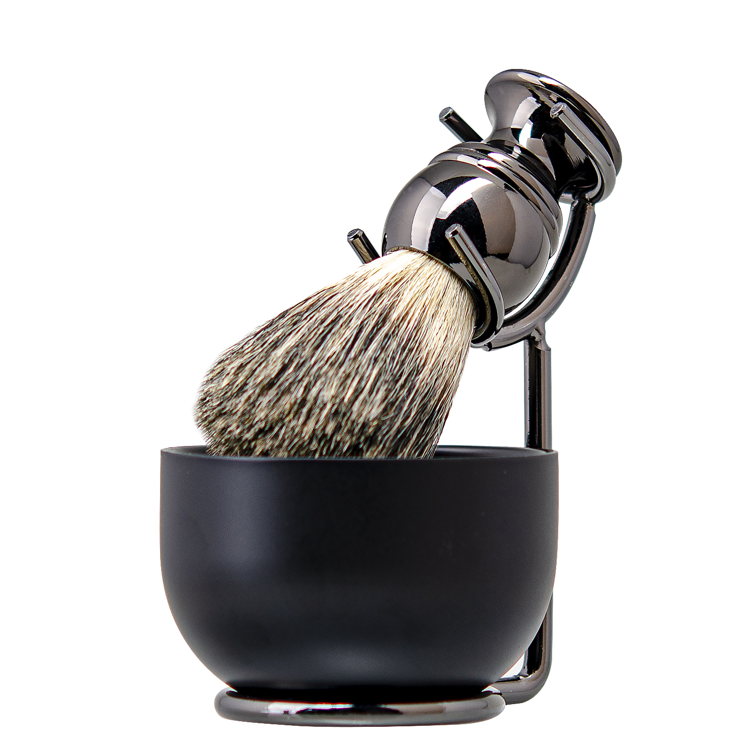 ZY男士剃须刷套装手动剃须4件套男士清洁修面理容工具胡须刷支架