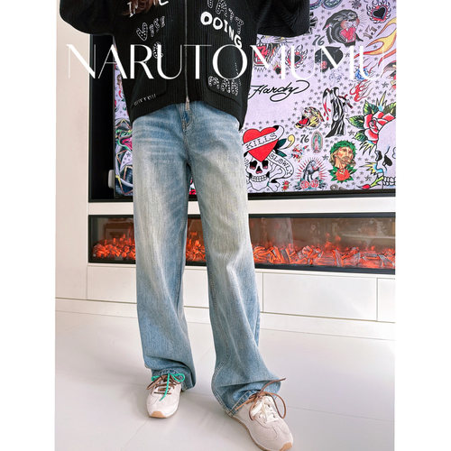 小姐姐全球购ED HARDY 重工 满天星 牛仔 阔腿裤 女款 26春03