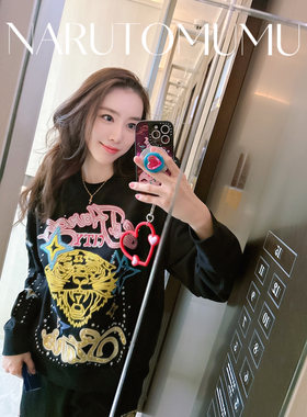 小姐姐全球购ED HARDY 水钻 虎头 印花 套头卫衣 女款26春04