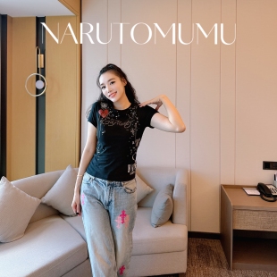 小姐姐全球购ED HARDY 复古铆钉 logo 超酷 短袖T恤 女款25秋Z045