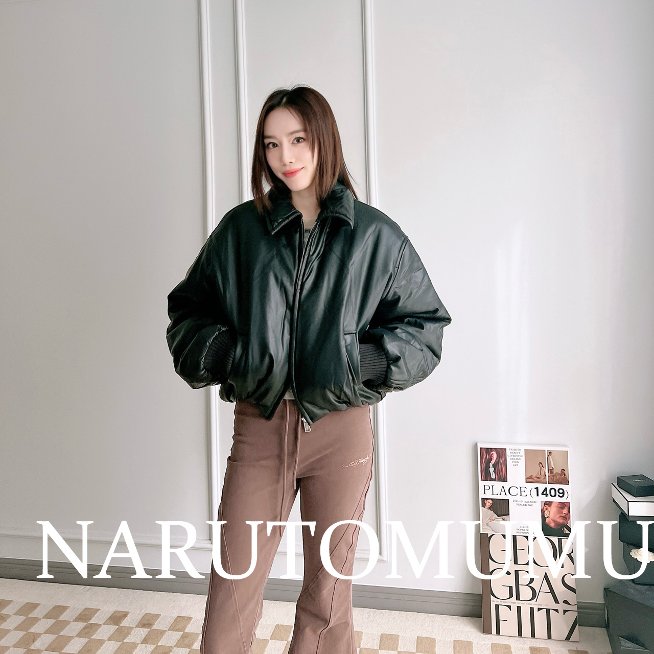 小姐姐全球购ED HARDY 环保皮草 复古 棉服夹克 女款24冬Z04