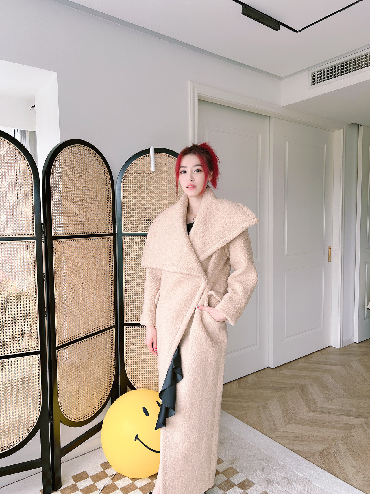 小姐姐全球购YEESIN姜熠 D2C设计师品牌 超显瘦 泰迪 长大衣