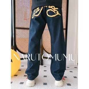 小姐姐全球购ED HARDY 极简经典logo 直筒牛仔裤 男款 25冬01