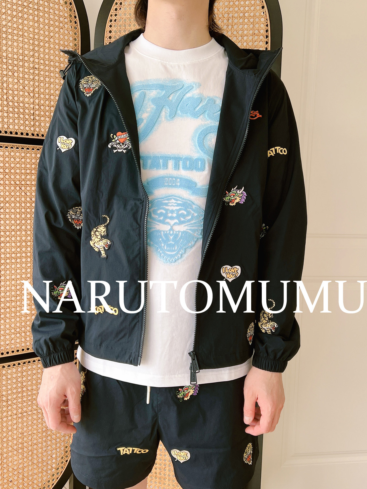 小姐姐全球购ED HARDY mini刺绣系列 轻薄夹克 男款外套 24夏Z045