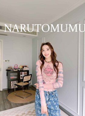 小姐姐全球购ED HARDY 哥特复古刺青  水钻 打底衫 女款24秋Z045