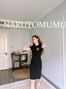 小姐姐全球购ED 24秋Z04 HARDY十字水钻logo抽绳可调节长度连衣裙