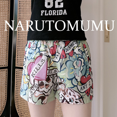 小姐姐全球购ED HARDY 迷彩满印花 短裤 女款 25夏Z045