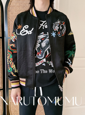 小姐姐全球购ED HARDY 刺绣拼贴 重工 梭织夹克外套 男款26春05