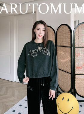 小姐姐全球购ED HARDY 水钻大logo 套头卫衣 女款25春Z04