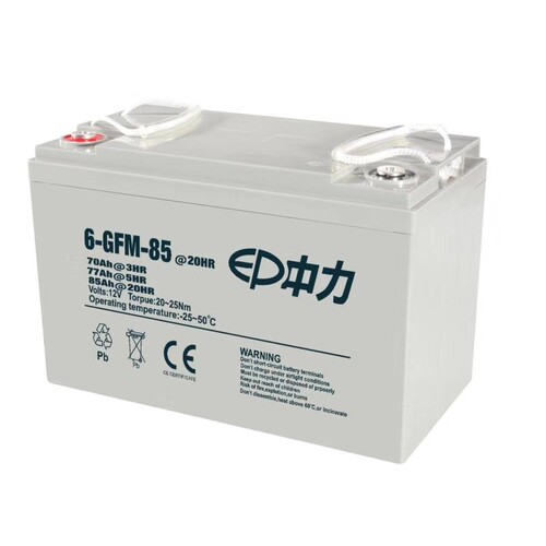 德国进口中力叉车配件6-GFM-85AH电瓶65A小金刚电瓶叉车电瓶12V胶