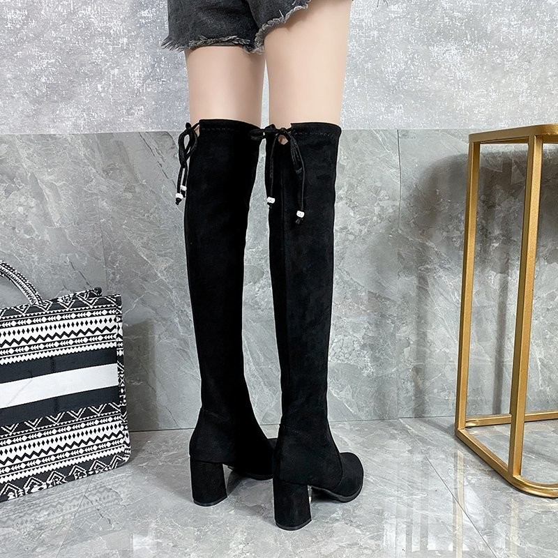 弹力长靴子长筒靴女2025年新款