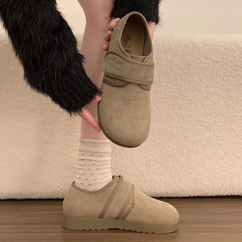 厚底全包勃肯鞋女2026新款春季复古魔术贴乐福鞋防滑轻便博肯单鞋,女鞋,浅口单鞋,淘宝优惠券,粉丝福利购,淘宝优惠卷