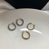 2020年新款 潮高级感耳环小众设计感耳圈精致简约冷淡风