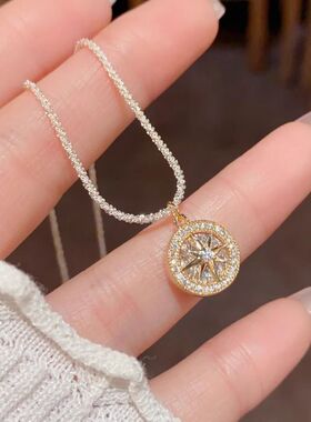 八芒星项链女2025新款高级感轻奢小众满天星空锁骨链日常百搭