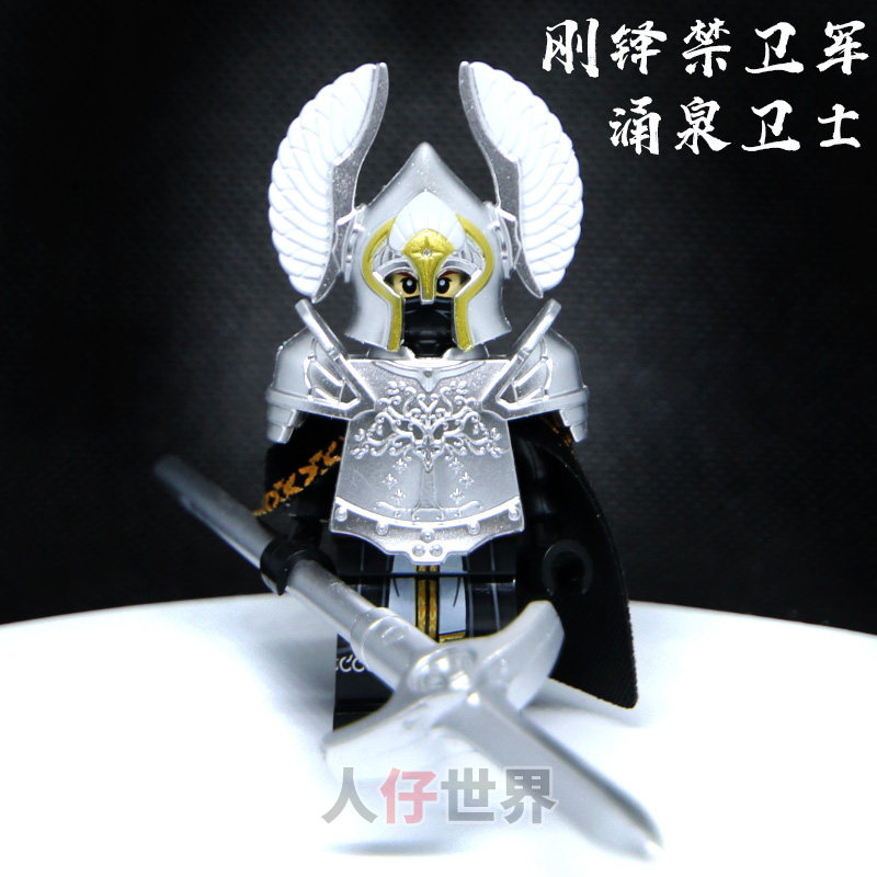 卫士翅膀公仔拼插积木