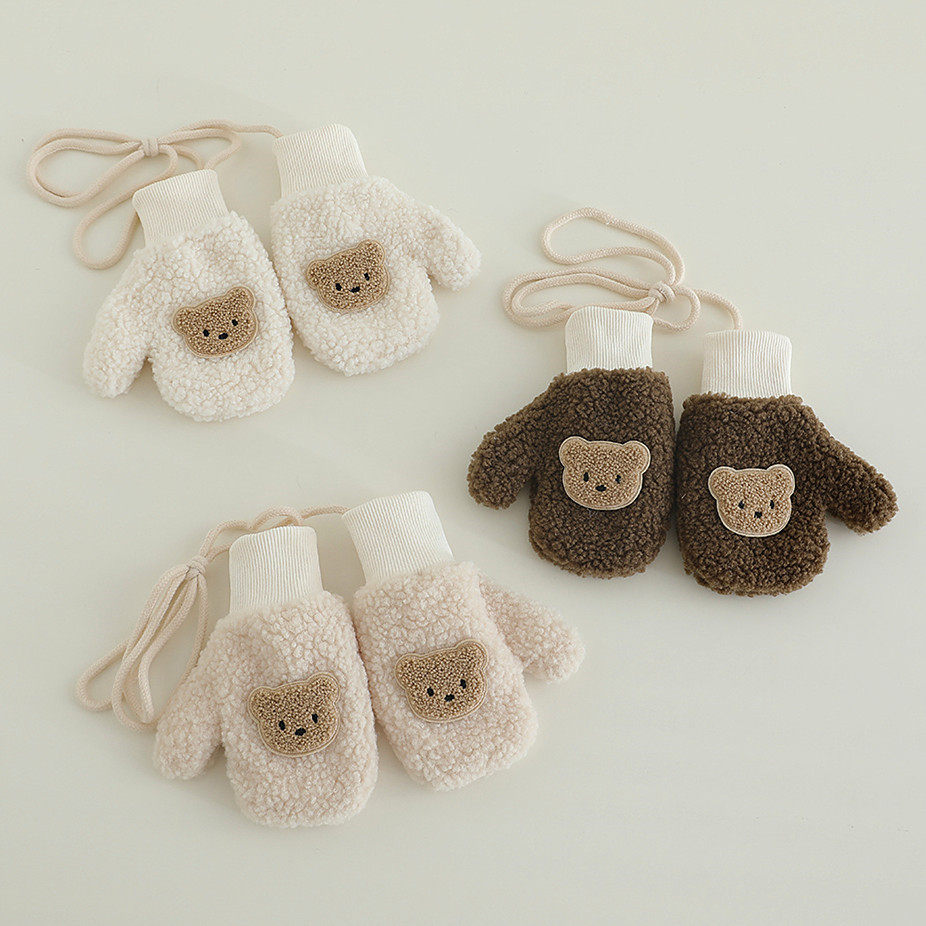 儿童手套秋冬加厚加绒保暖