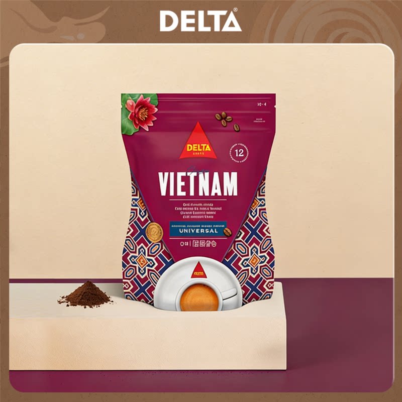 DELTA/岱塔咖啡粉越南原产地现磨袋装220g进口咖啡delta