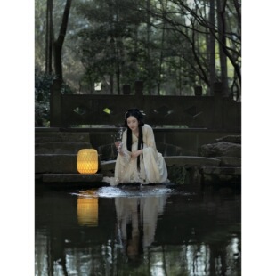 春日清冷魏晋风汉服古装女仙气飘逸古风广袖流仙裙春秋款晋制女装