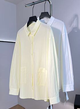 【老板娘美林~可机洗】长70 春夏秋可穿 匹马棉衬衫外套WS680