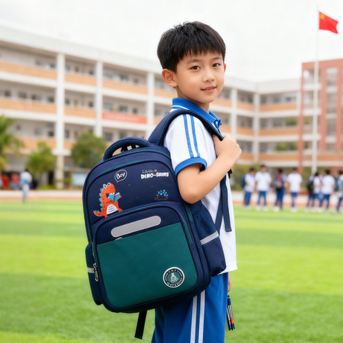 Edison爱迪生小学生书包轻便减负反光多隔层校园儿童背包