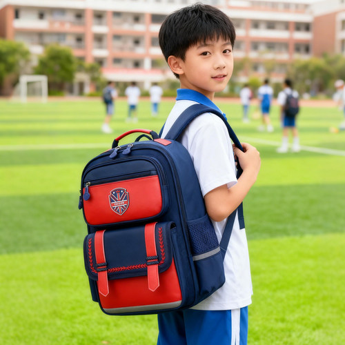 爱迪生小学生书包护脊防下坠1-3-6年级反光防泼水儿童双肩背包