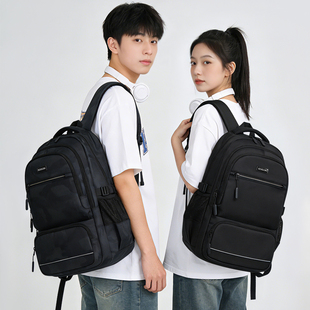 Edison爱迪生高中生书包大容量初中大学生反光双肩包旅行背包