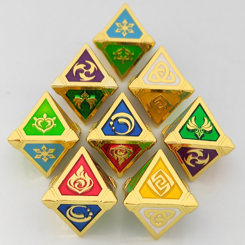 七圣召唤骰子筛子八面元素金属