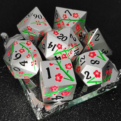 金属COC跑团骰子DND龙与地下城多面RPG色子dice克苏鲁d20桌游游戏