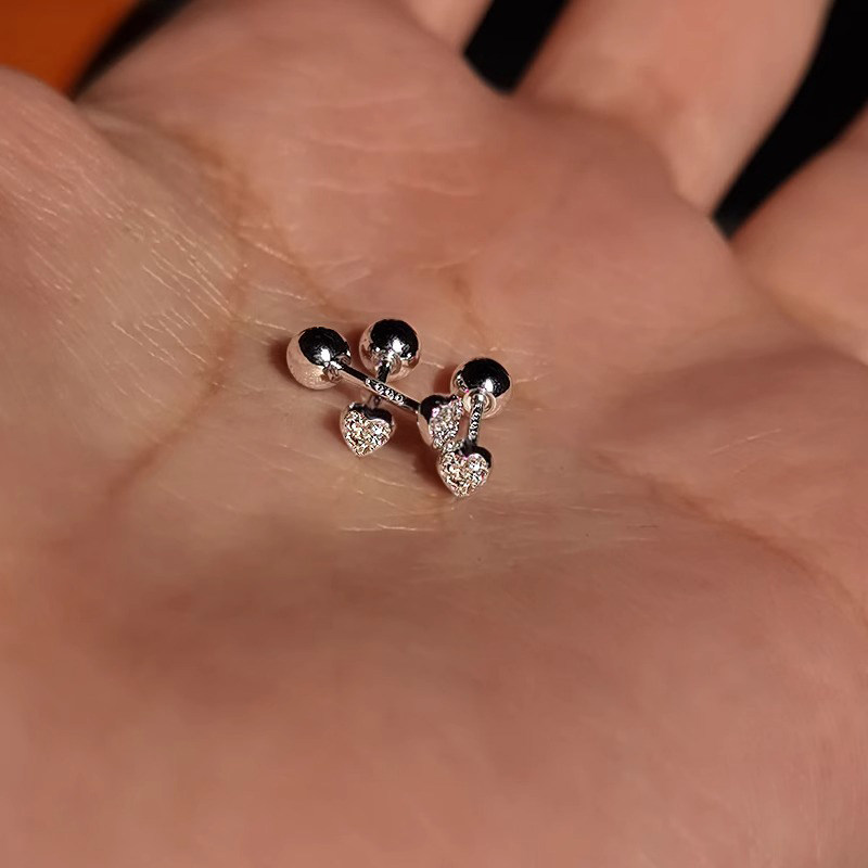 925银针迷你小爱心耳钉养耳洞睡觉免摘简约小众高级感螺丝拧耳环,饰品/流行首饰/时尚饰品新,耳钉,淘宝优惠券,粉丝福利购,淘宝优惠卷