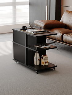 现代简约创意小推车客厅可移动茶几沙发边几覆古推车床头柜置物架
