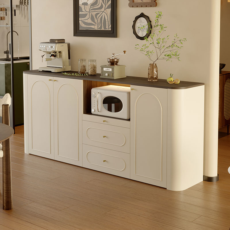 檀奥法式复古圆弧餐边茶水柜