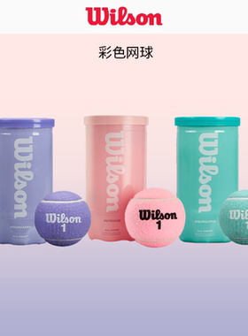 wilson威尔胜粉色网球法网美网澳网费德勒黑罐专业比赛训练用球筒