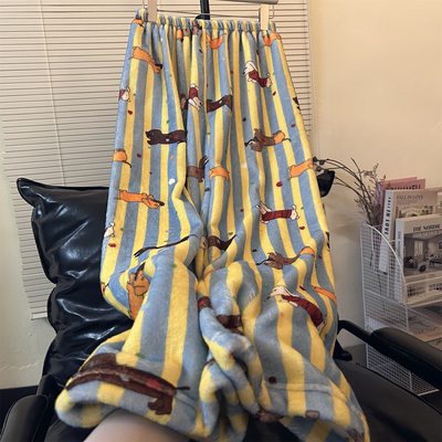 高个子加长版睡裤女秋冬季加厚法兰绒休闲直筒珊瑚绒保暖暖裤女款