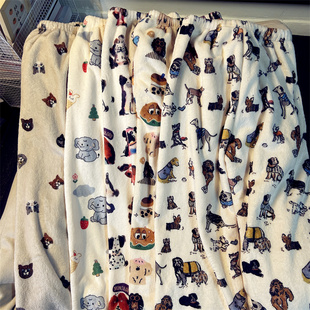 高个子加长版睡裤女秋冬季珊瑚绒长裤卡通加绒遛弯裤可外穿家居裤