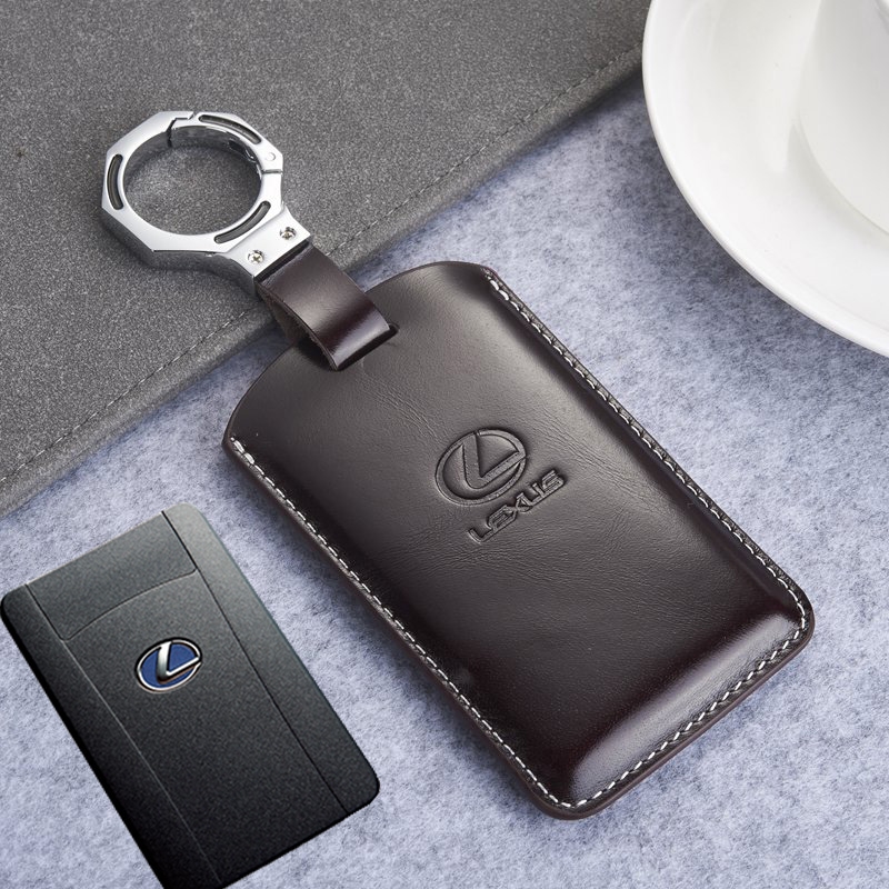 适用雷克萨斯LX570真牛皮卡片套LS460L/RX350/270汽车钥匙套包壳