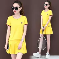 2019 váy cao cấp đồ thể thao mùa hè quần vợt quần váy phù hợp với giáo viên mẫu giáo nữ mới phục vụ hai quần áo Vũ Quảng trường - Trang phục thể thao áo khoác the thao nữ