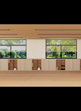 教室幼儿园舞蹈房间室内窗户桌柜高清LED大屏幕舞台背景虚拟图片