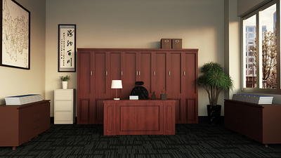 民国办公室桌椅窗户盆栽海纳百川柜子书本台灯高清LED大屏幕图片