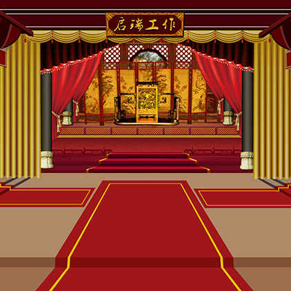 高清led大屏幕舞台背景古代宫廷后宫甄嬛传红色皇宫虚拟静态图片