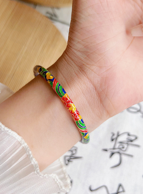 航达银匠足银999实心闭口手镯