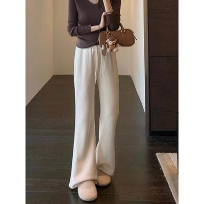 Amr Uu◆热裤型新~长腿，天鹅绒加厚，保，暖，高腰，微加喇叭XBX