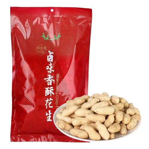 正林坚果炒货休闲零食卤味香酥花生700g/袋