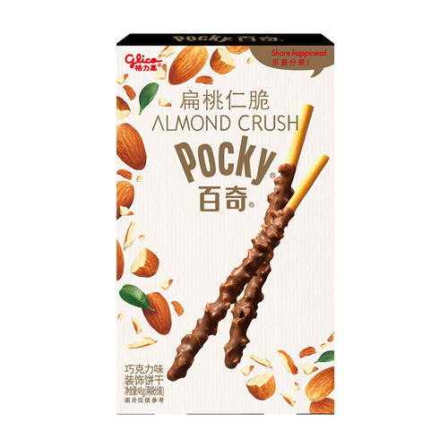 格力高(glico)百奇坚果系列百奇扁桃仁脆百奇巧克力涂层饼干棒小