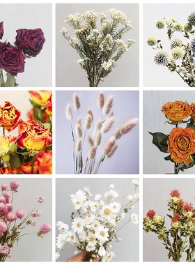 小华干花真花自然风干干花花束