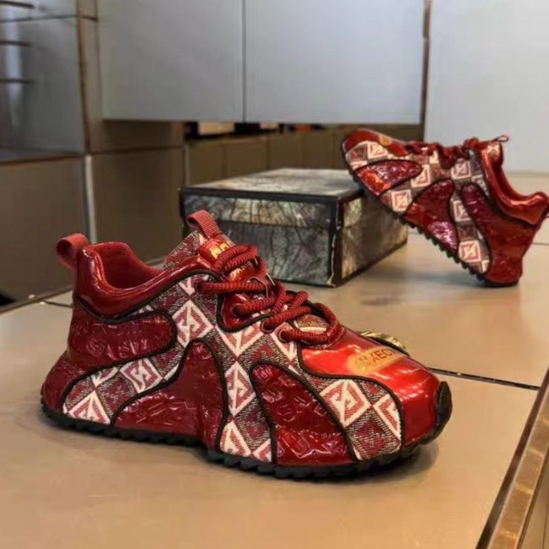 青岛福客来女鞋断码清仓爆款时尚青少年刺绣拼接厚底轻便男鞋百搭,女鞋,老爹鞋,淘宝优惠券,粉丝福利购,淘宝优惠卷