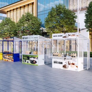 夜市网红移动摆摊架商用景区遮阳棚商业街文创市集活动摊位展示架