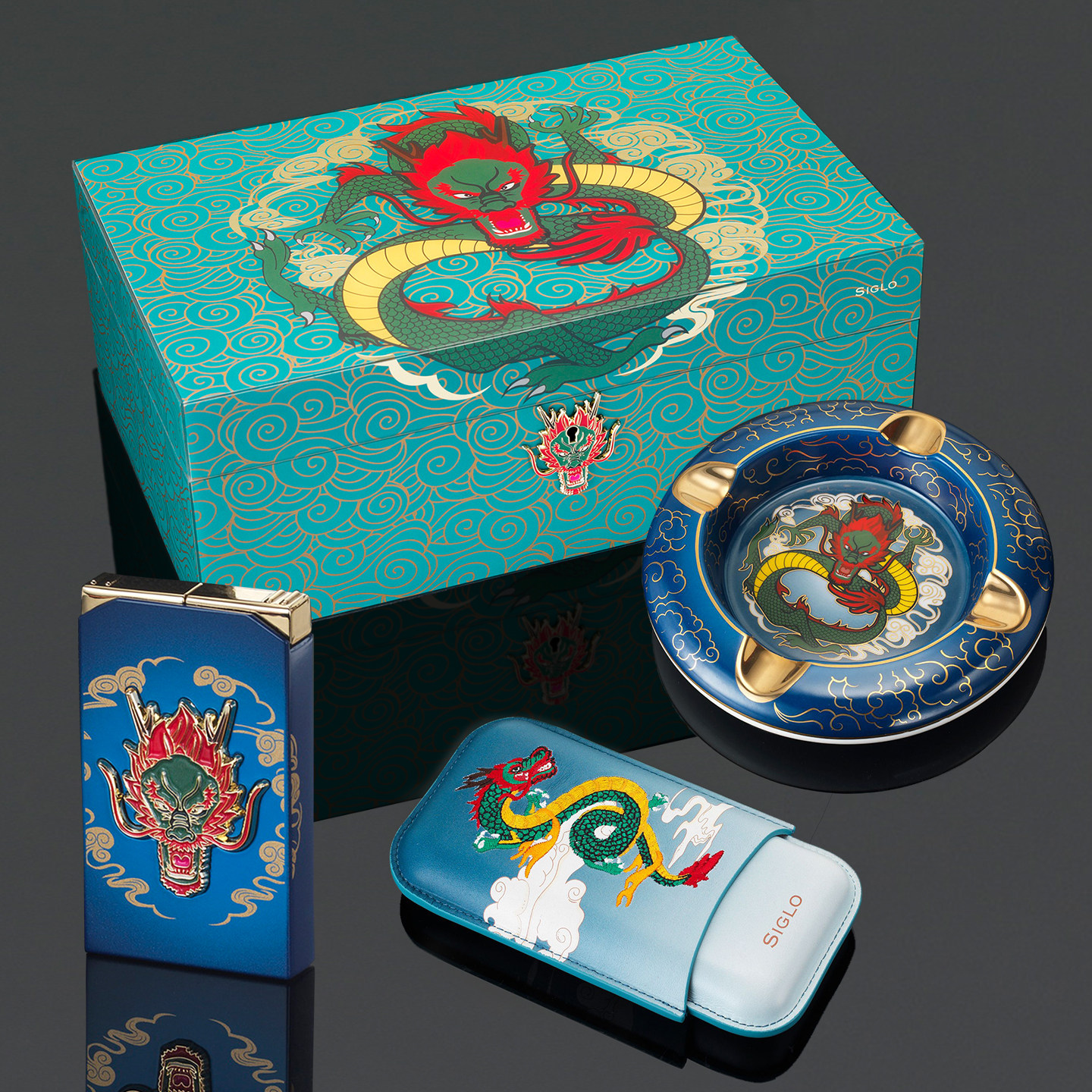 Siglo世纪龙年生肖系列雪茄工具打火机烟灰缸雪茄保护套雪茄盒,ZIPPO/瑞士军刀/眼镜,充气打火机,淘宝优惠券,粉丝福利购,淘宝优惠卷