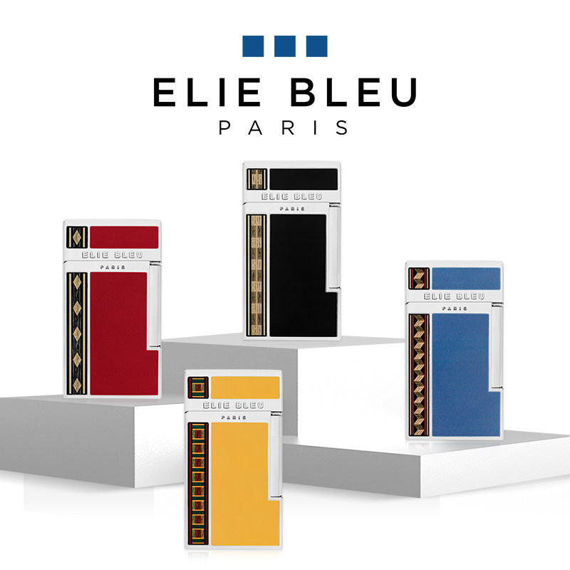法国Elie Bleu艾迪布尔阿尔巴镶嵌系列单火焰充气雪茄打火机
