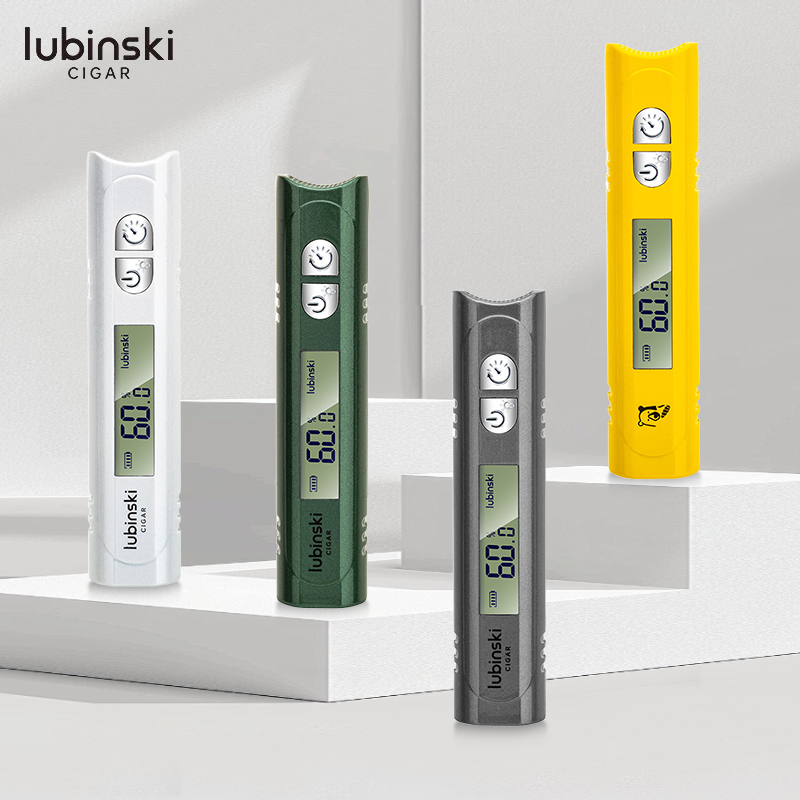 Lubinski插入式多功能雪茄测湿器高灵敏度便携可充电测湿仪带烟托